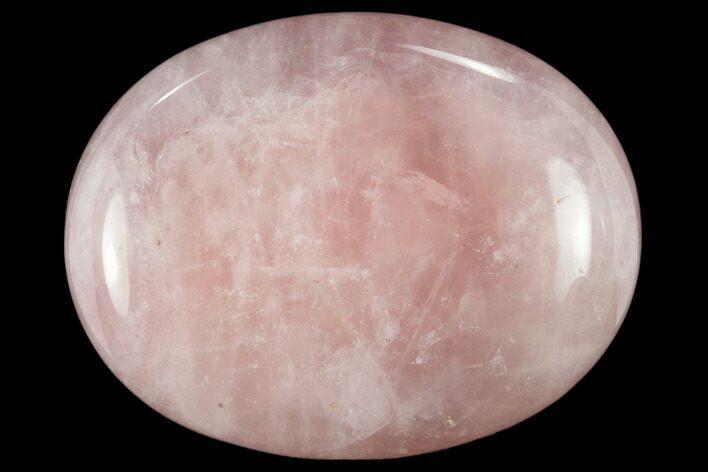 1.8" Polished Rose Quartz Pocket Stone  - Photo 1